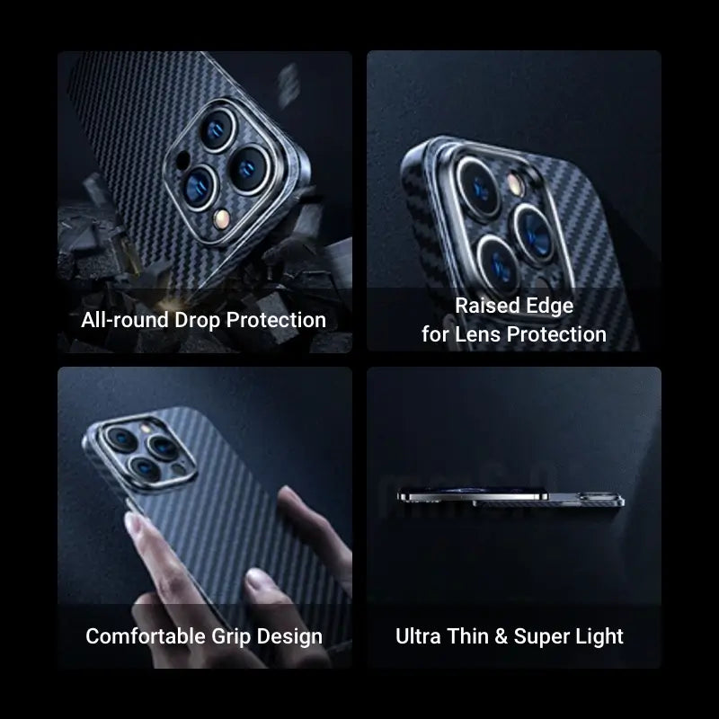 All-round Drop Protection Raised Edge for Lens Protection Comfortable Grip Design Ultra Thin & Super Light