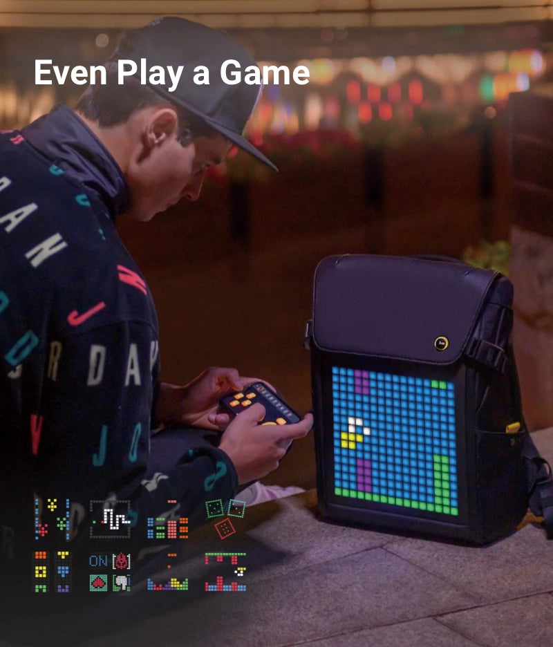 You can play many classic mini games on your Backpack-M. Enjoy the classic fun!