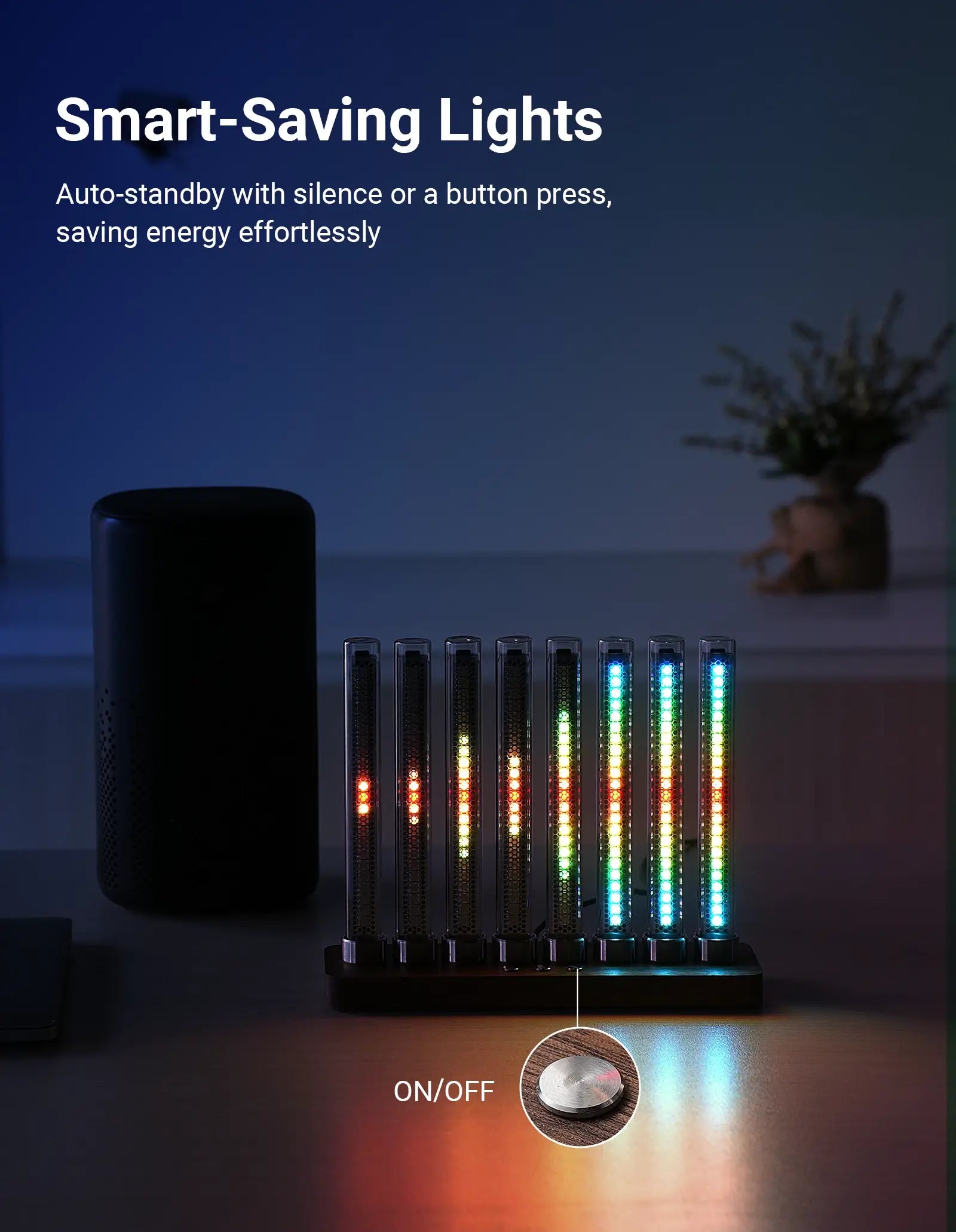 Nixie RGB Music Spectrum Light Bar with Ambient Lighting for Gaming Setup