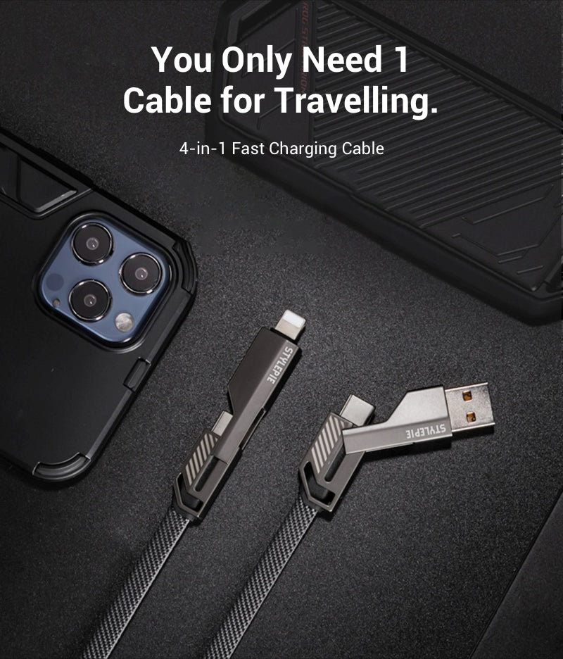 You Only Need 1 Cable for Travelling.