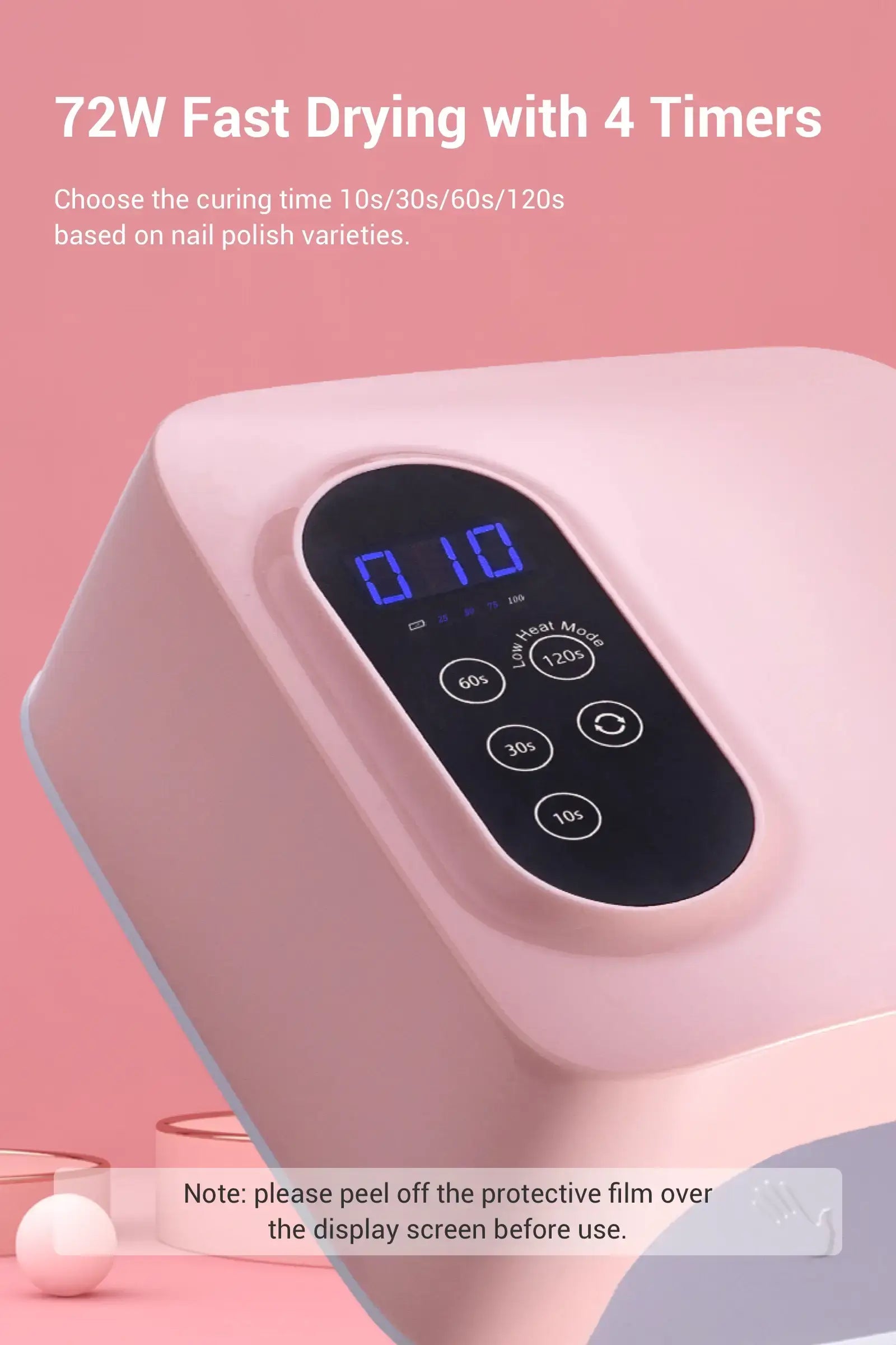 72W Fast Drying with 4 Timers