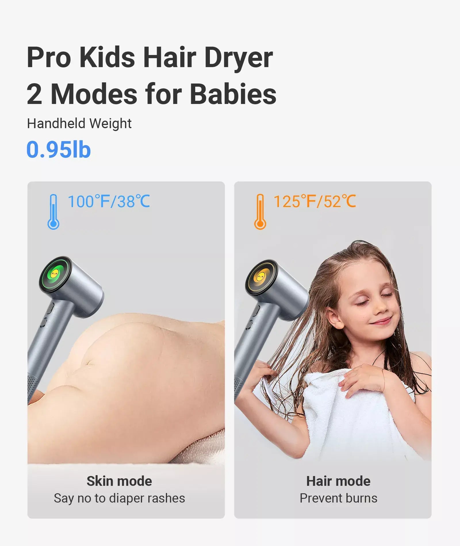 xCool SuperCare 2-in-1 Quiet, Portable Ion Hair Dryer