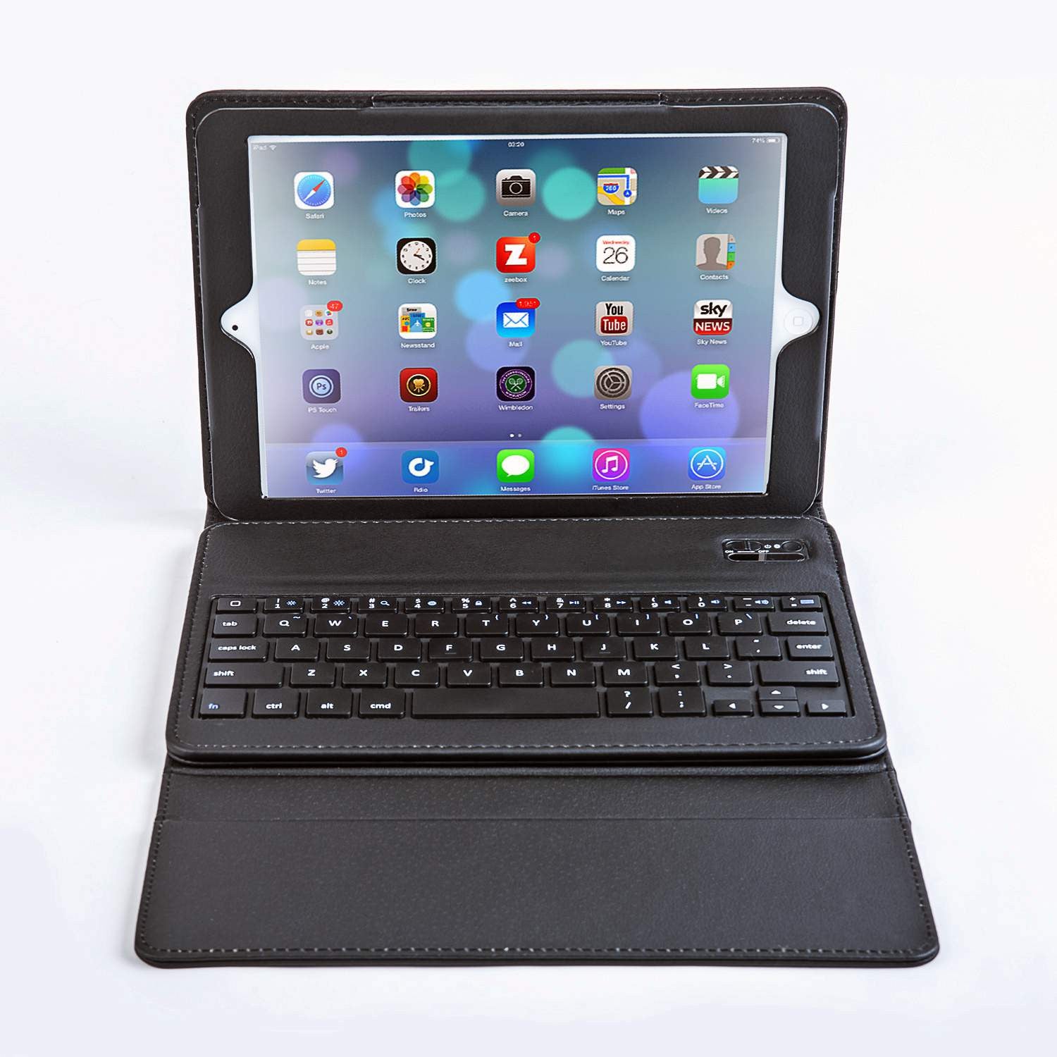 Vegan Leather Folio Case with Bluetooth? Keyboard for iPad Mini 1, 2, 3 & 4 (KX101)