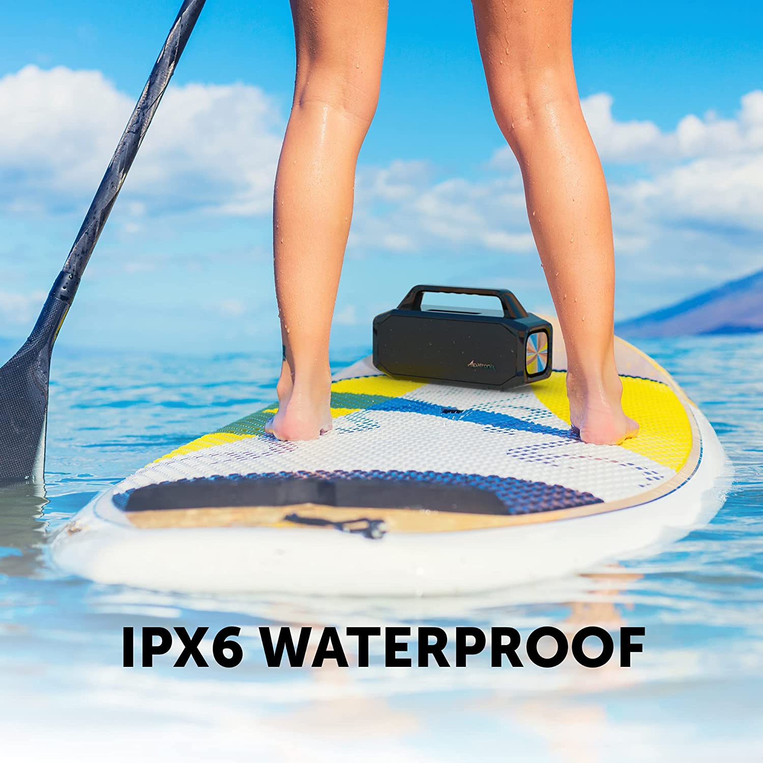 80W (100W Max) Waterproof IPX6 Bluetooth? Wireless Speaker with TWS, NFC, TF & Flash Card, Equalizer & Subwoofer (AX600)