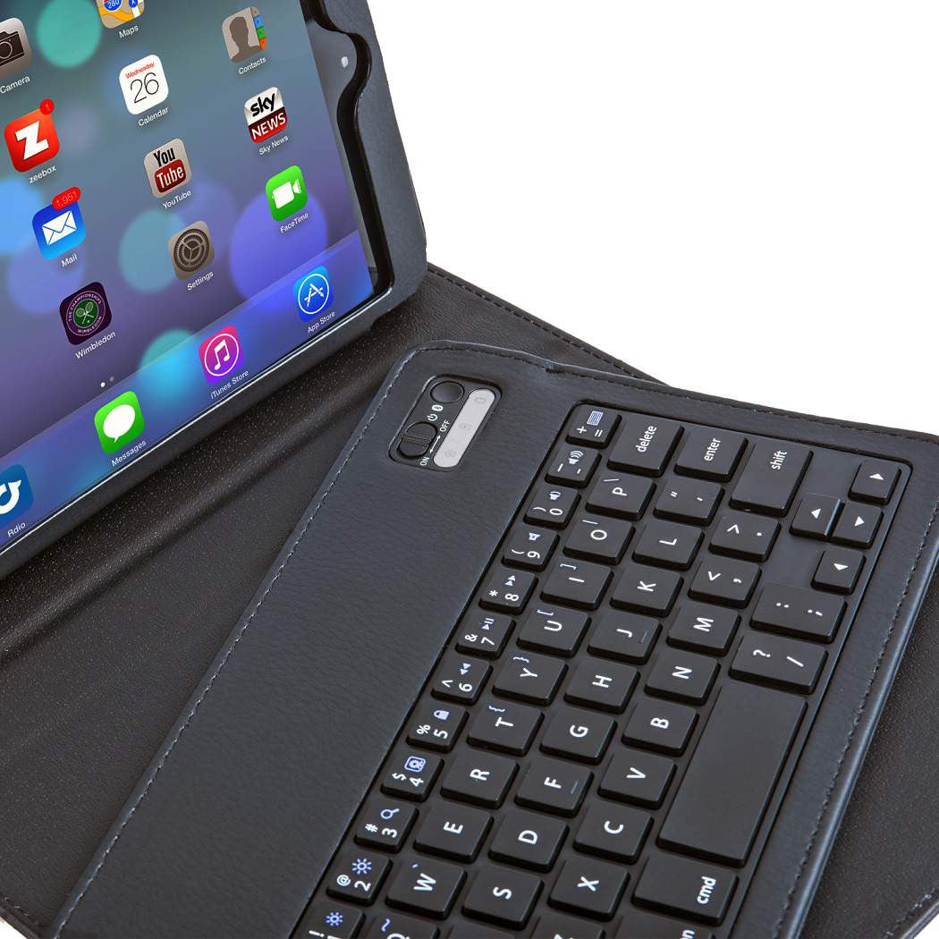 Vegan Leather Folio Case with Bluetooth? Keyboard for iPad Mini 1, 2, 3 & 4 (KX101)