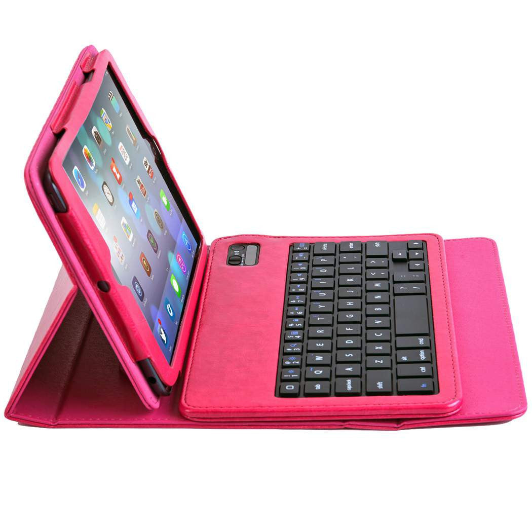 Vegan Leather Folio Case with Bluetooth? Keyboard for iPad Mini 1, 2, 3 & 4 (KX101)