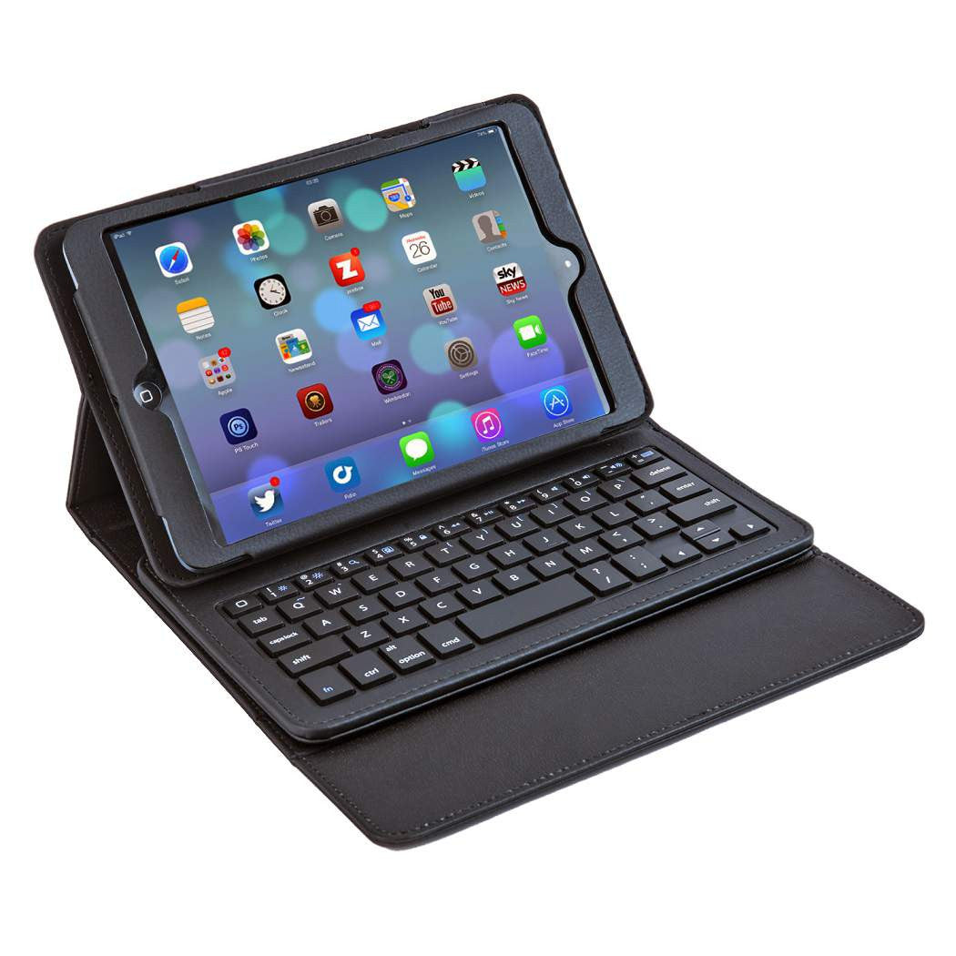 Vegan Leather Folio Case with Bluetooth? Keyboard for iPad Mini 1, 2, 3 & 4 (KX101)