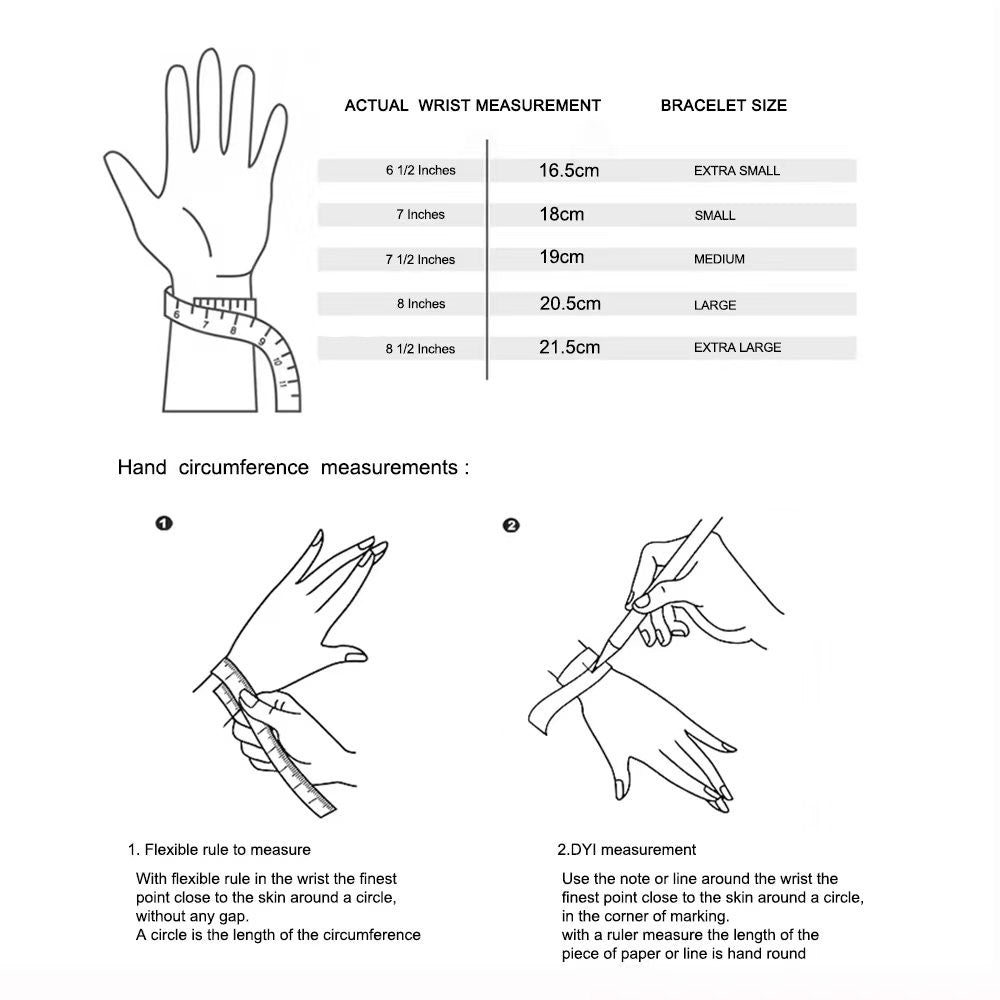 Bracelet Size Guide