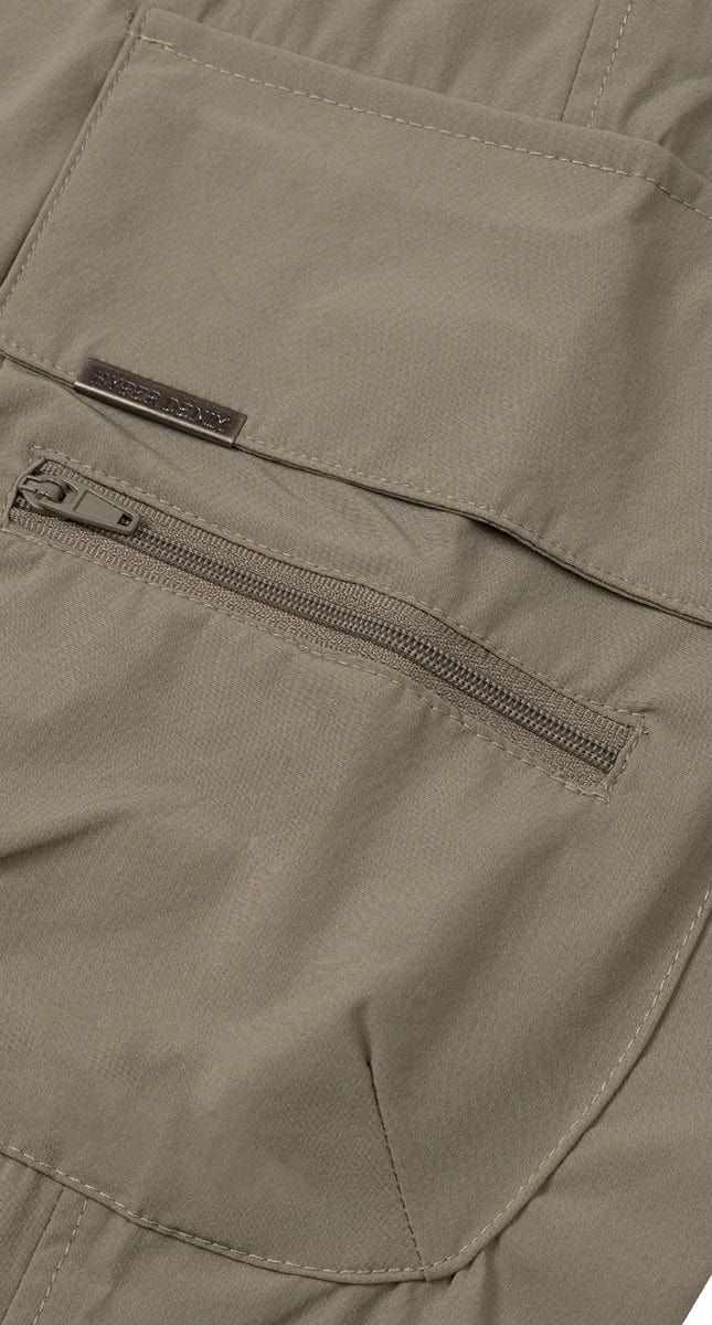 Taupe Cool Nylon Cargo Pant