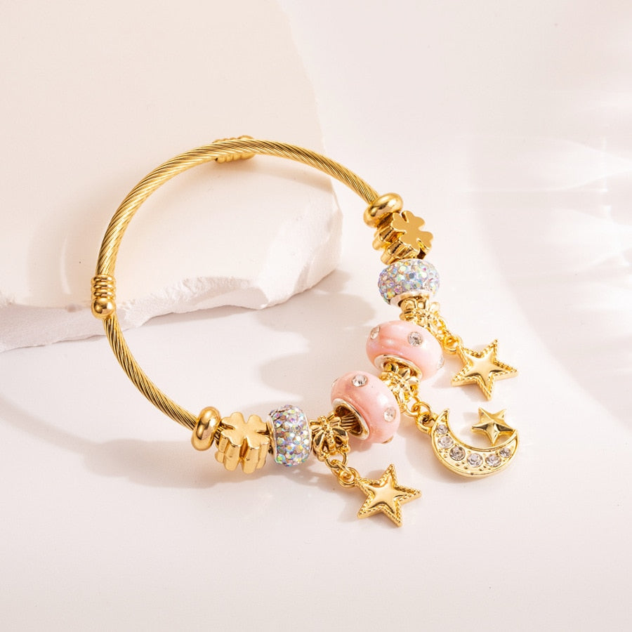 Charms Bracelet - Moon & Star