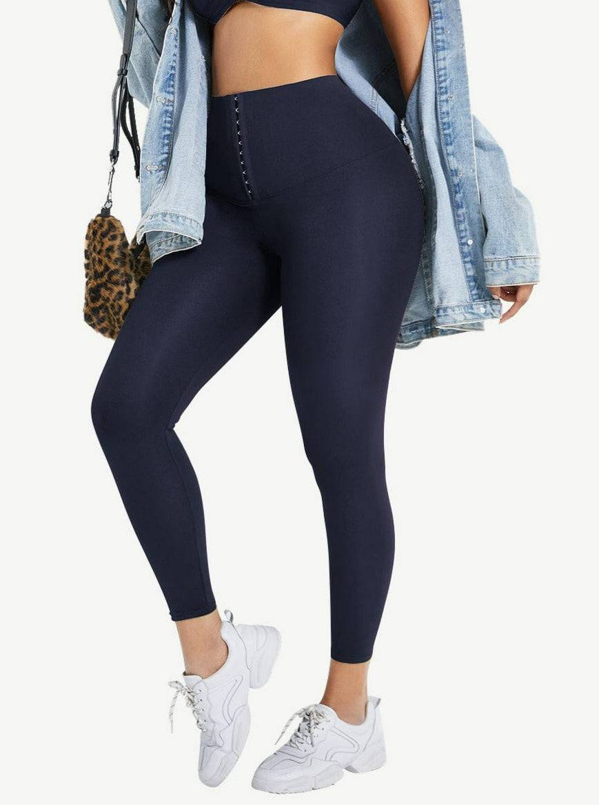 Dark Blue Classic Waist Training Leggings