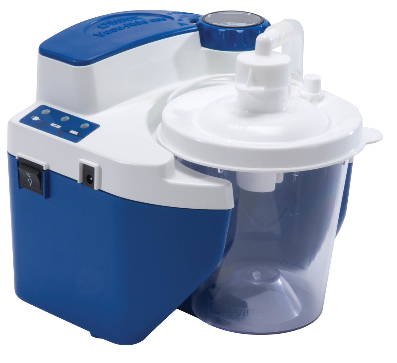 DeVilbiss Healthcare Vacu-Aide Quiet Suction Unit w/ External Filter, Battery & Case