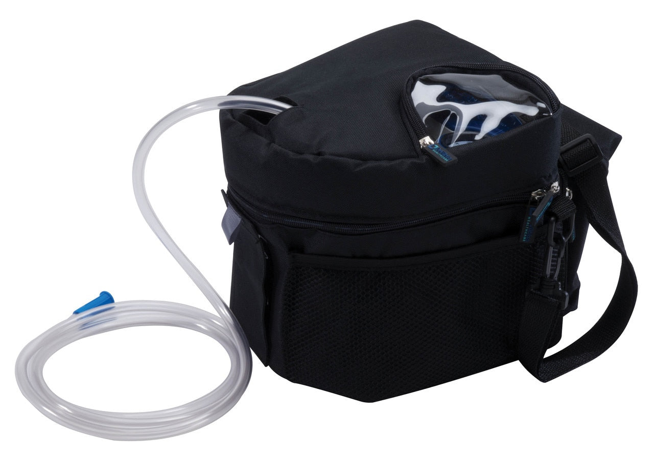 DeVilbiss Healthcare Vacu-Aide Quiet Suction Unit w/ External Filter, Battery & Case