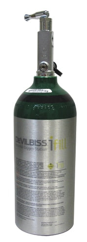 DeVilbiss Healthcare 870 Post Valve Oxygen Cylinder, C Cylinder