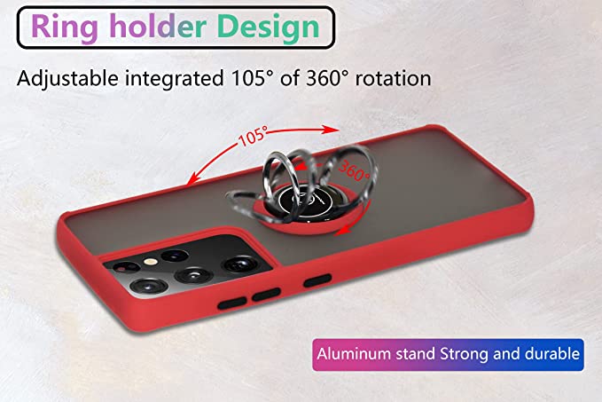 Samsung Galaxy S21 Ultra 6.8 Magnetic Ringstand Cases