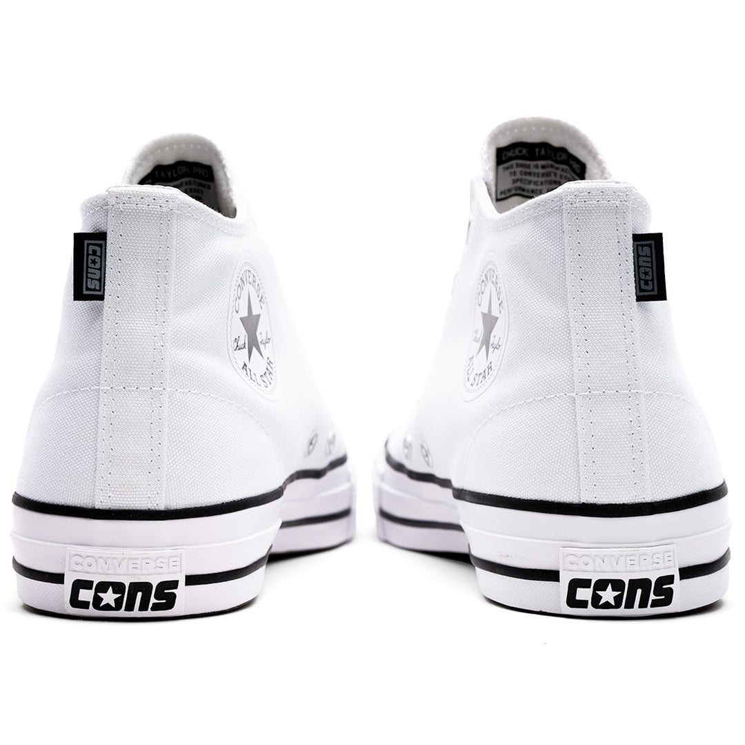 Converse - Chuck Taylor All Star Pro Mid - White/White/Black