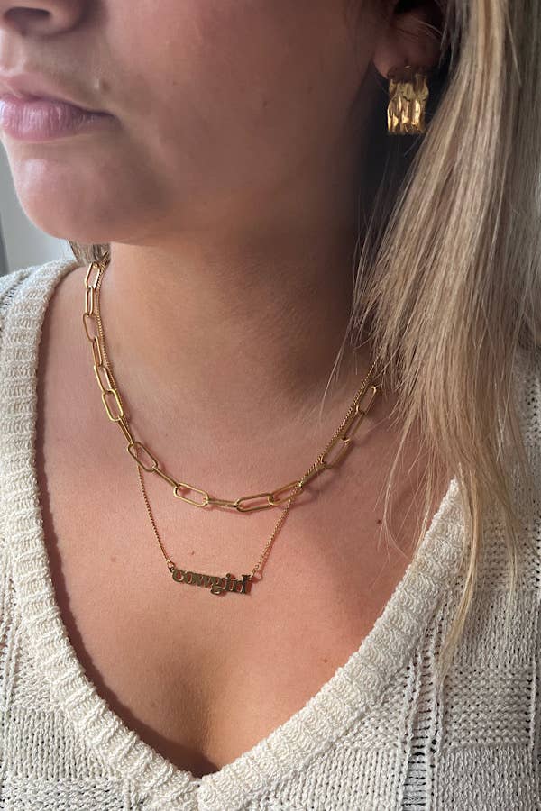 COWGIRL Gold Necklace
