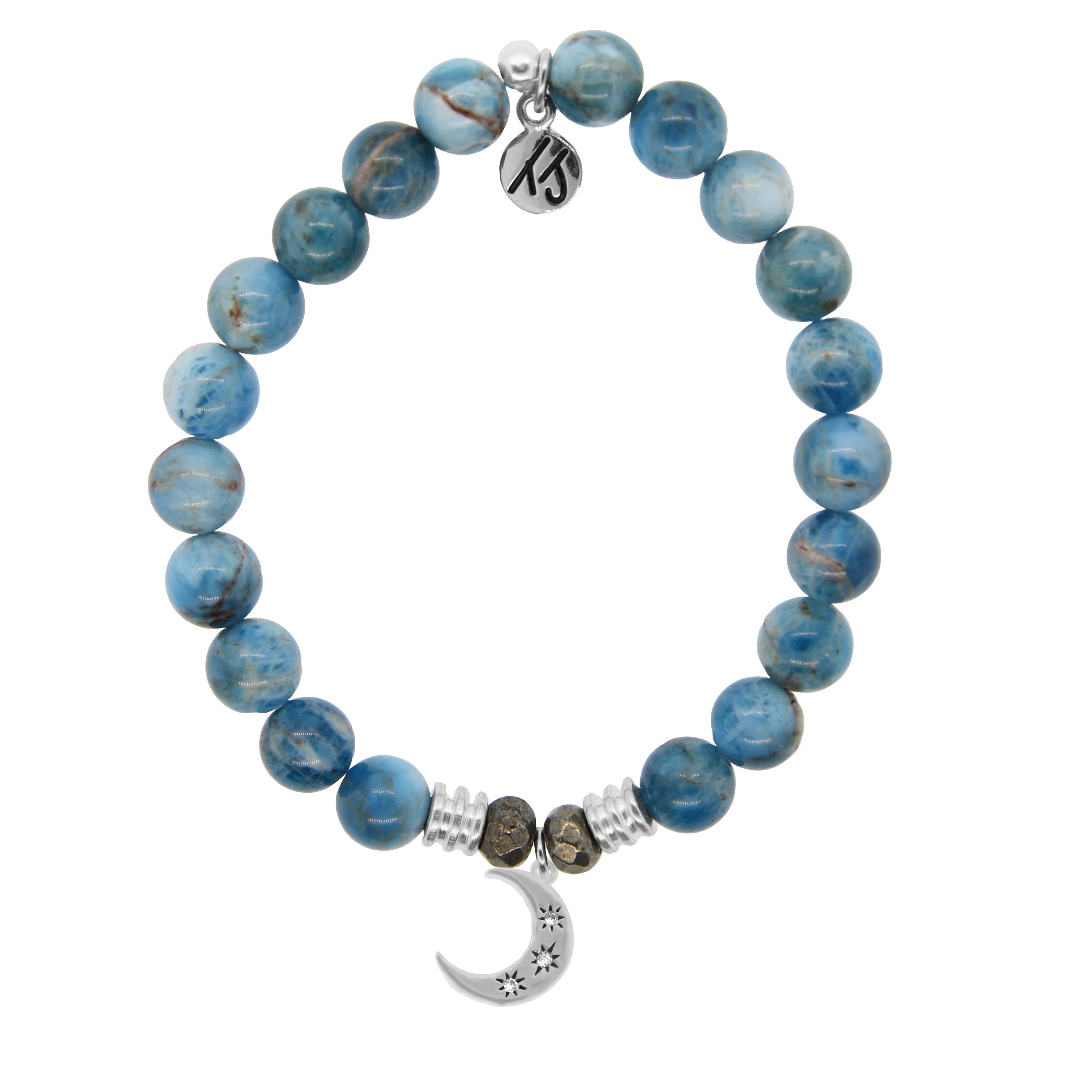 T.Jazelle- Arctic Apatite Friendship Stars charm Bracelet