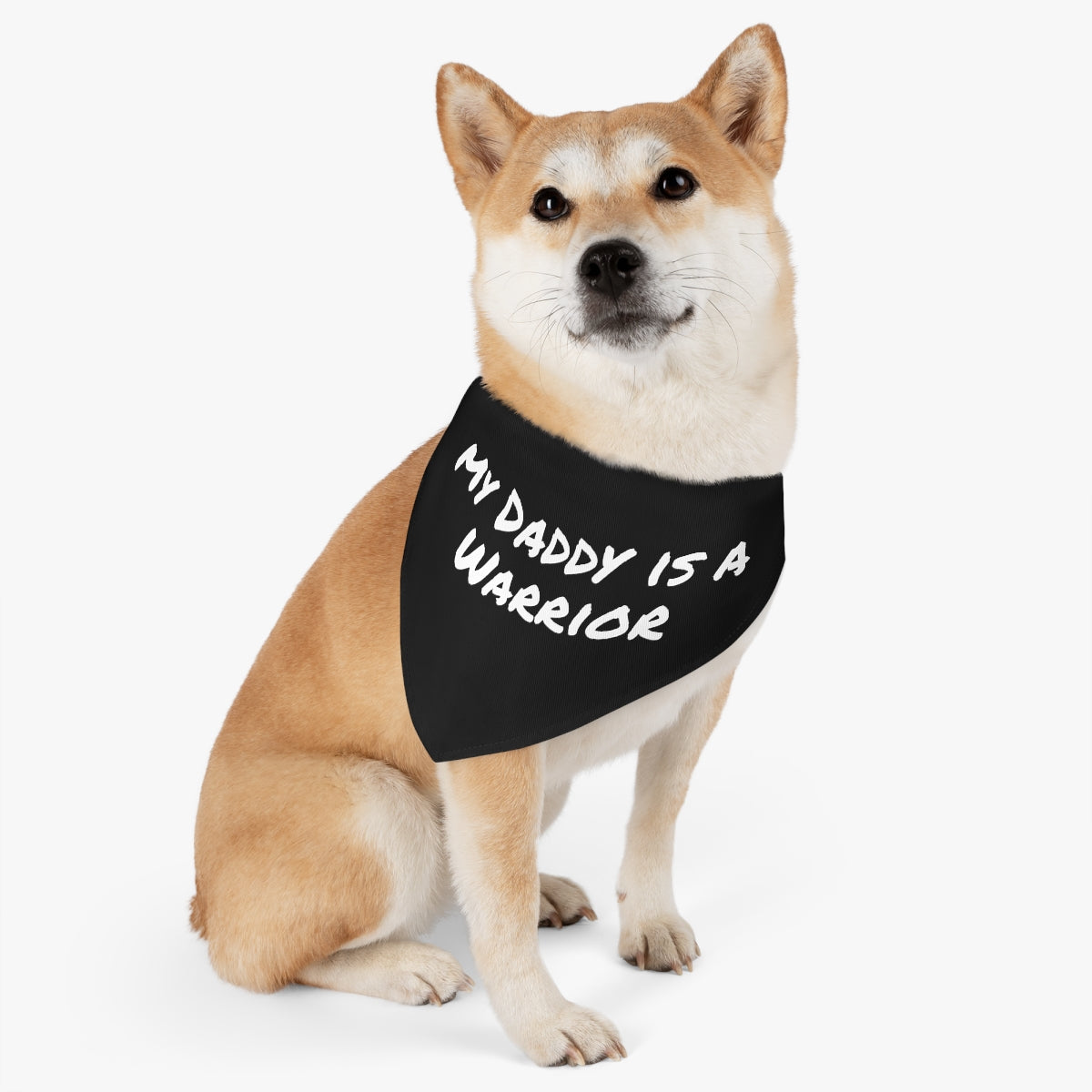 My Daddy is a Warrior - Pet Bandana Collar