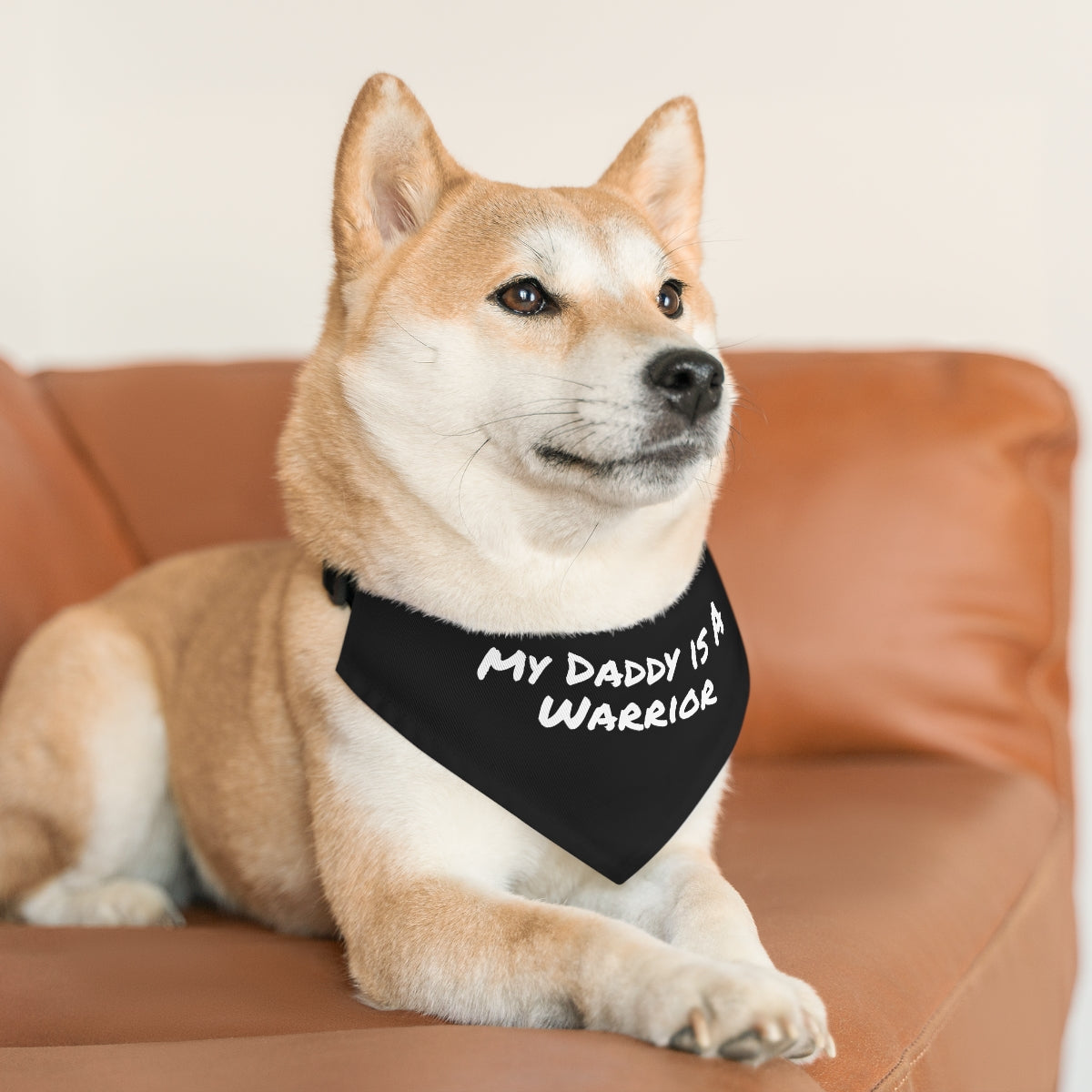 My Daddy is a Warrior - Pet Bandana Collar