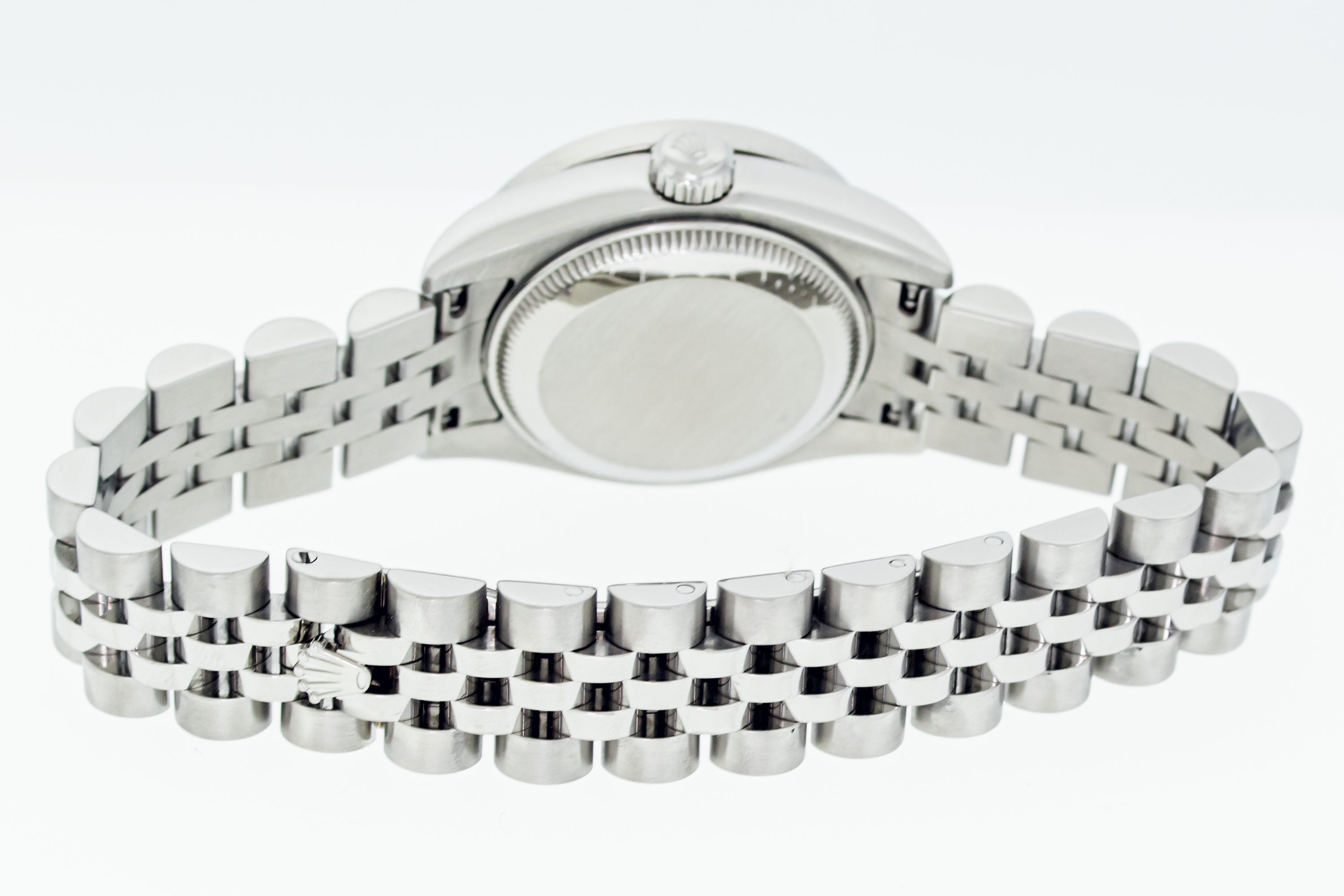 Rolex Ladies Datejust 179174 Steel and 18 karat Gold White Roman Diamond Watch