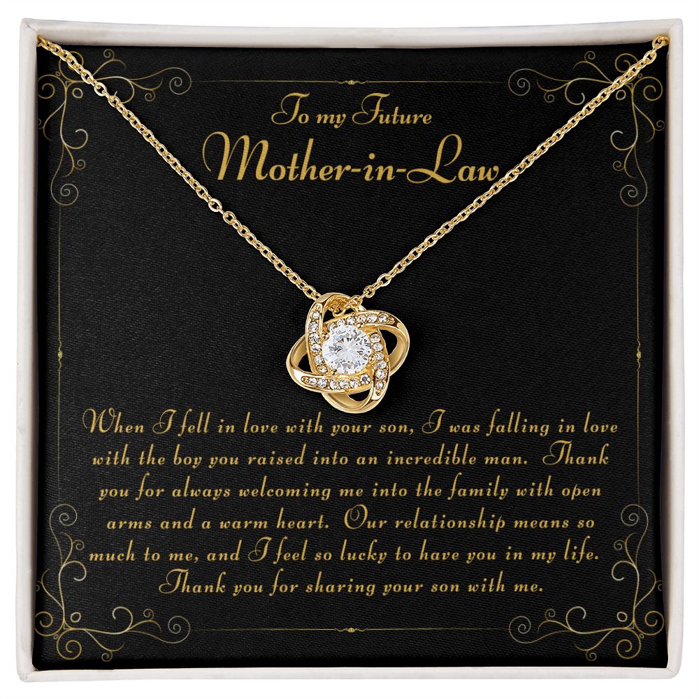 Love Knot Necklace - Incredible Man | To Mother-In-Law | From Daughter-In-Law
