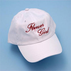 Flower Girl Embroidered Cap