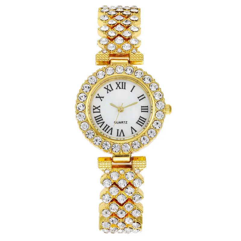 Luxury Watch For Women, Bracelet Set Diamond Steel Band