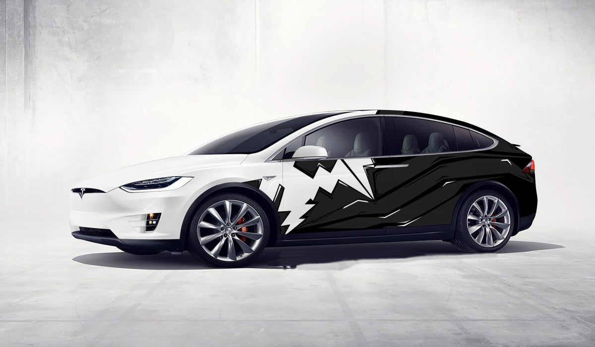 Tesla black and white cheap