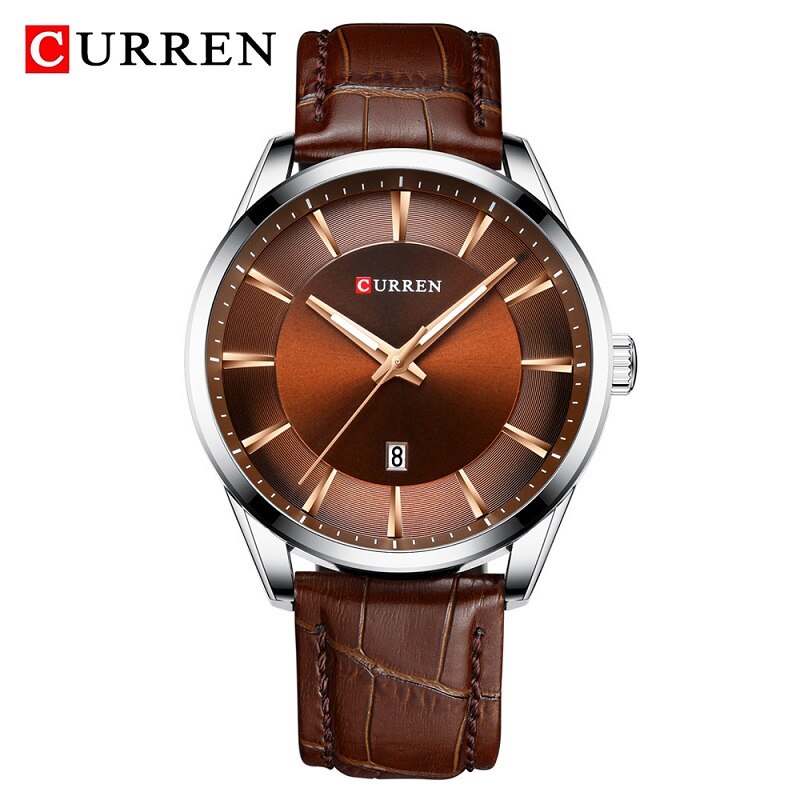 CURREN Top Brand Luxury Watch Fashion Business Leather Casual Waterproof Watches Male Clock Analog Quartz Wrist Watch