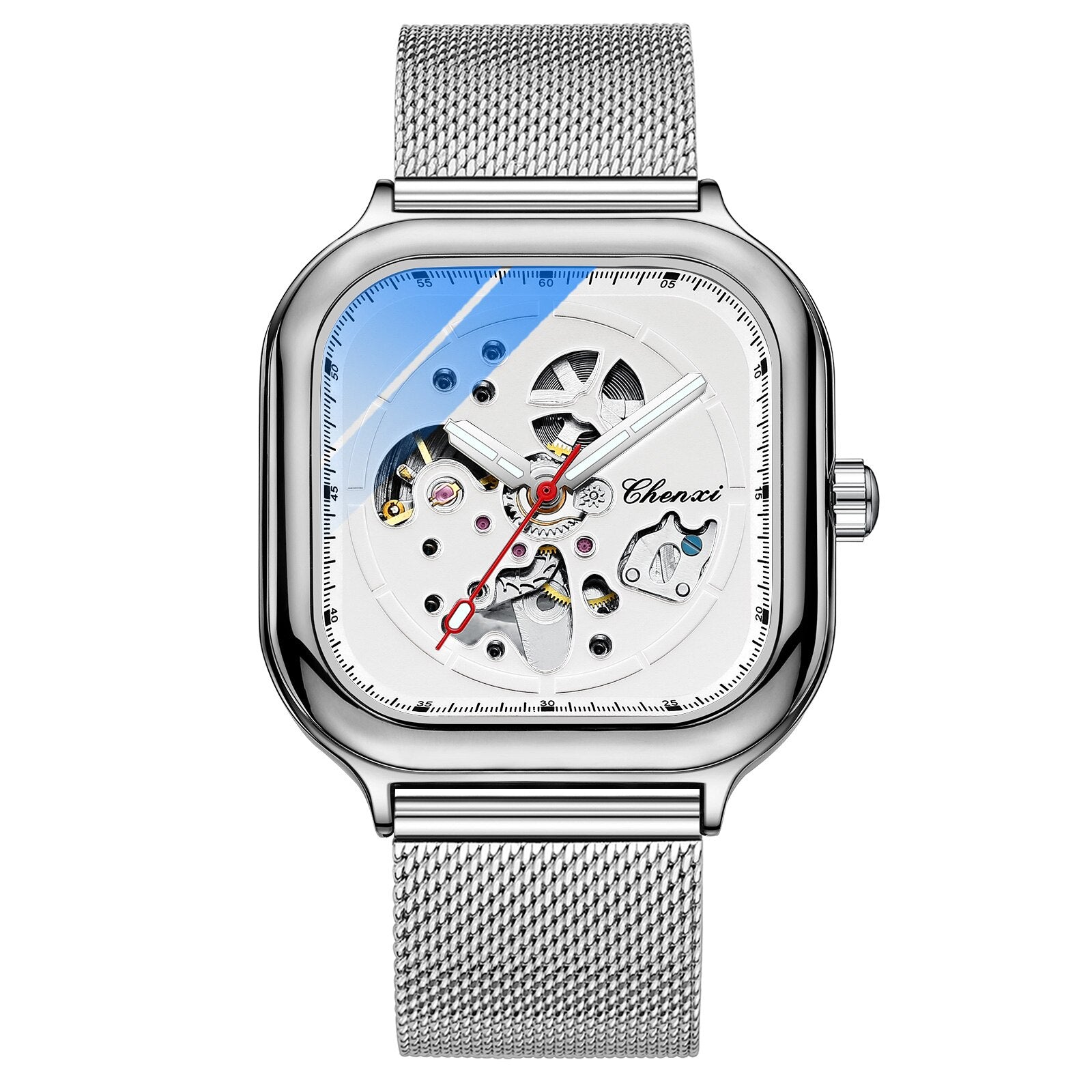 CHENXI Business Watch Automatic Mechanical Tourbillon Clock Top Brand Waterproof Quartz Wrist Watches Relogio Masculino