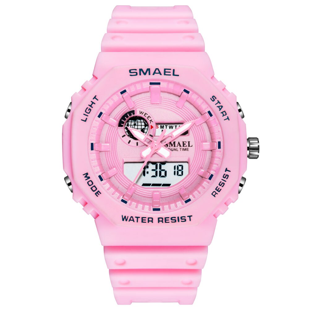 SMAEL Fashion Women Digital Watch Top Luxury Brands Sports Ladies Watches LED Quartz Small Dial Wrist Watch Relogio Feminino