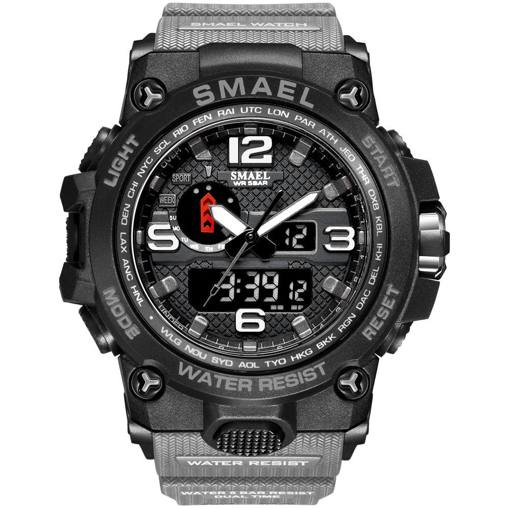 SMAEL1545D Sport Watch For Men Army LED Waterproof Watches Men's Top Luxury Brand Digital Quartz WristWatch Male wrist Stopwatch