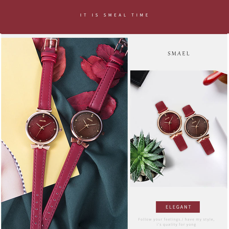 SMAEL Women Watches Luxury Brand Analog Quartz Wristwatches for Fashion Women Female Ladie Watch Waterproof Clock Ladies Gift