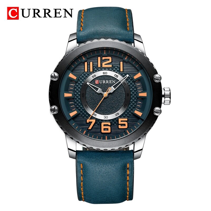 CURREN Watch Top Luxury Brand Fashion Sport Quartz Wristwatch Leather Mens Watches Waterproof Army Military Clock