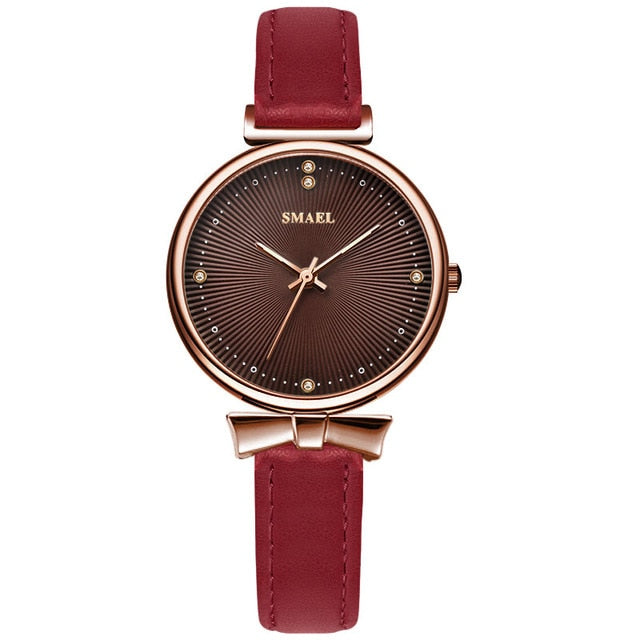 SMAEL Women Watches Luxury Brand Analog Quartz Wristwatches for Fashion Women Female Ladie Watch Waterproof Clock Ladies Gift