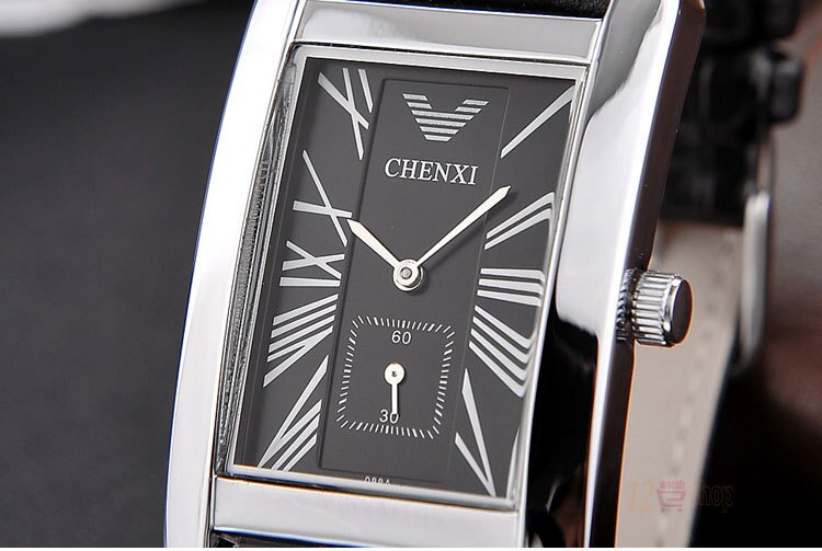 CHENXI High Quality Men Black Lleather Quartz Movement Male Watches Business Casual Style Watch Men&Women Clock Gift Wristwatch