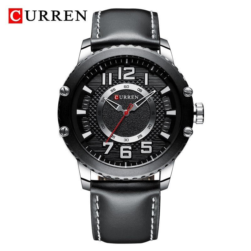 CURREN Watch Top Luxury Brand Fashion Sport Quartz Wristwatch Leather Mens Watches Waterproof Army Military Clock