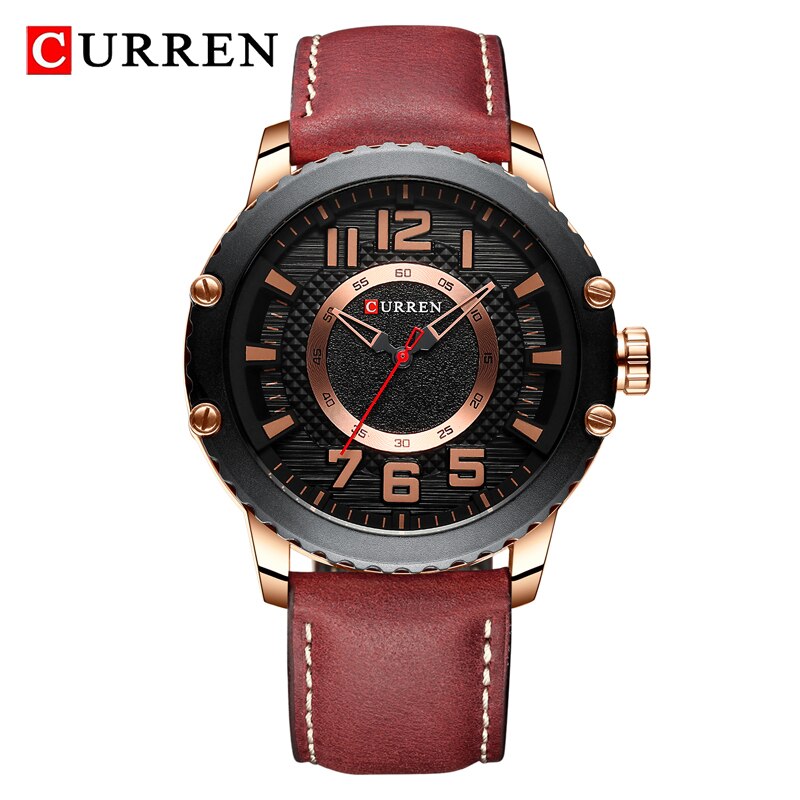 CURREN Watch Top Luxury Brand Fashion Sport Quartz Wristwatch Leather Mens Watches Waterproof Army Military Clock
