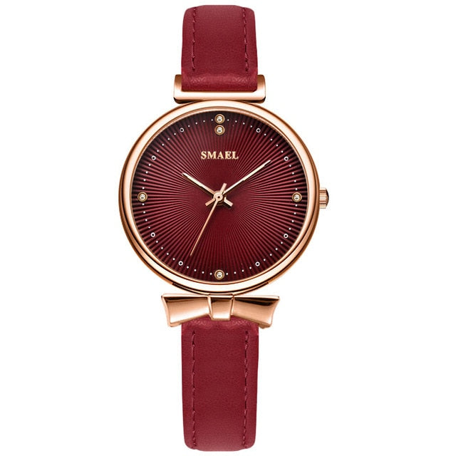 SMAEL Women Watches Luxury Brand Analog Quartz Wristwatches for Fashion Women Female Ladie Watch Waterproof Clock Ladies Gift