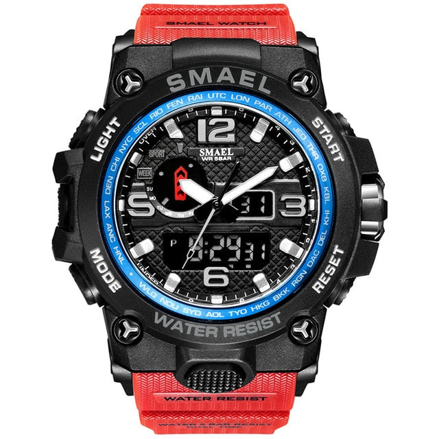 SMAEL1545D Sport Watch For Men Army LED Waterproof Watches Men's Top Luxury Brand Digital Quartz WristWatch Male wrist Stopwatch