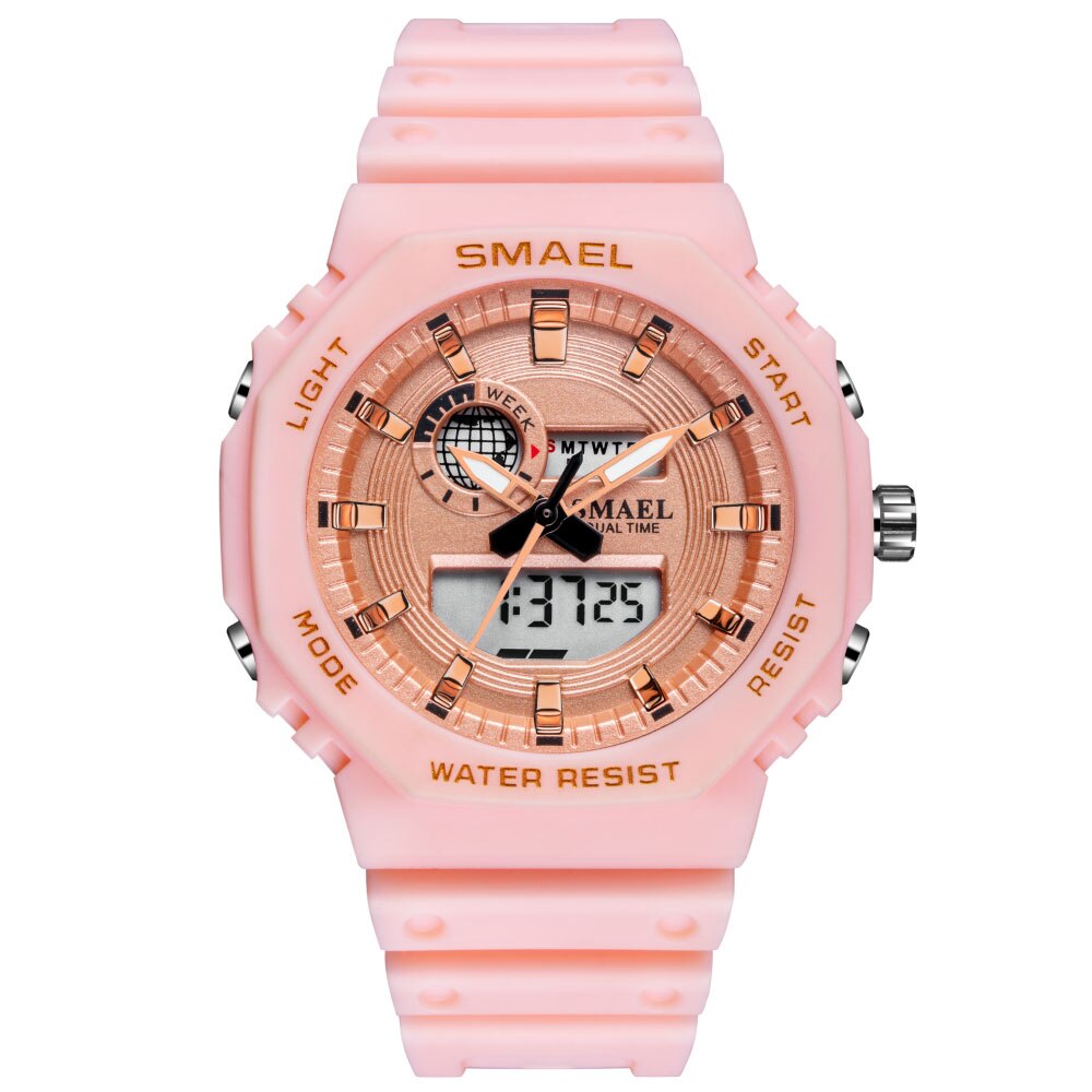 SMAEL Fashion Women Digital Watch Top Luxury Brands Sports Ladies Watches LED Quartz Small Dial Wrist Watch Relogio Feminino