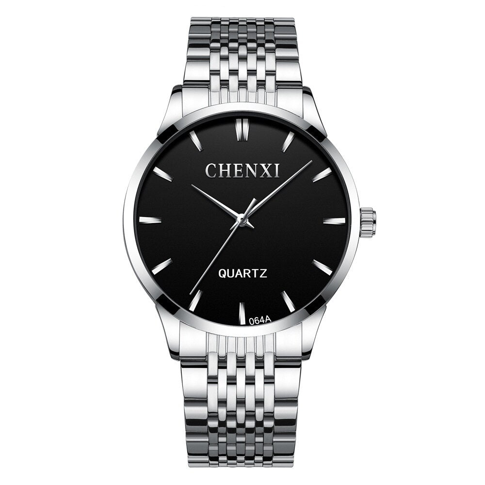 CHENXI Top Luxury Men Brand Stainless Steel Quartz Watch Men's Casual Waterproof Analog Sport Wristwatches Fashion Clock Male