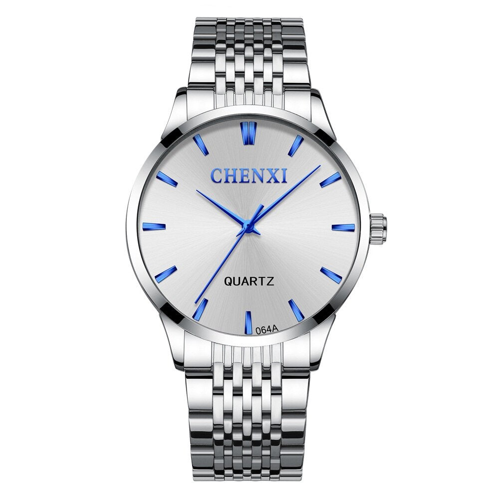 CHENXI Top Luxury Men Brand Stainless Steel Quartz Watch Men's Casual Waterproof Analog Sport Wristwatches Fashion Clock Male