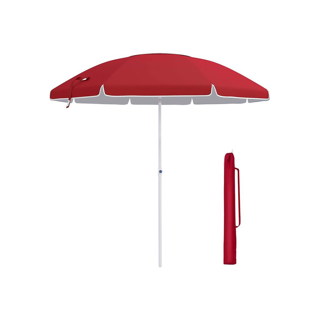 SONGMICS 7 ft Patio Umbrella with Fiberglass Ribs
