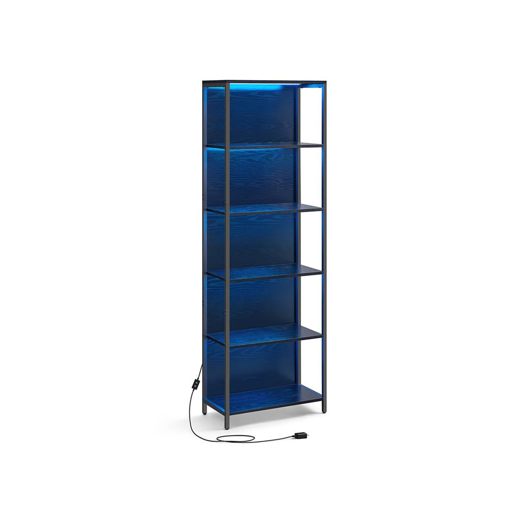 VASAGLE 6-Tier LED Bookshelf