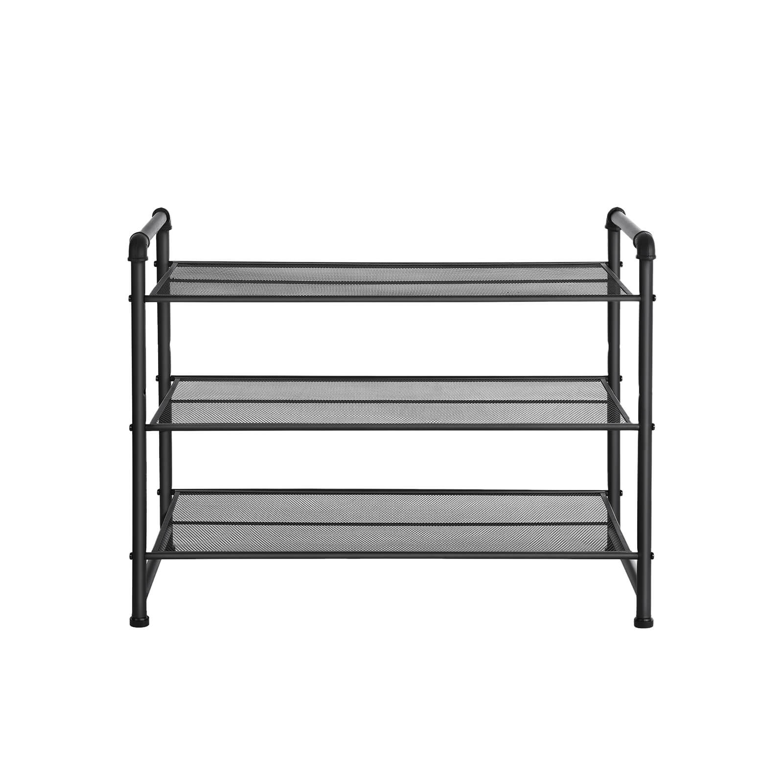 SONGMICS Matte Black Shoe Rack