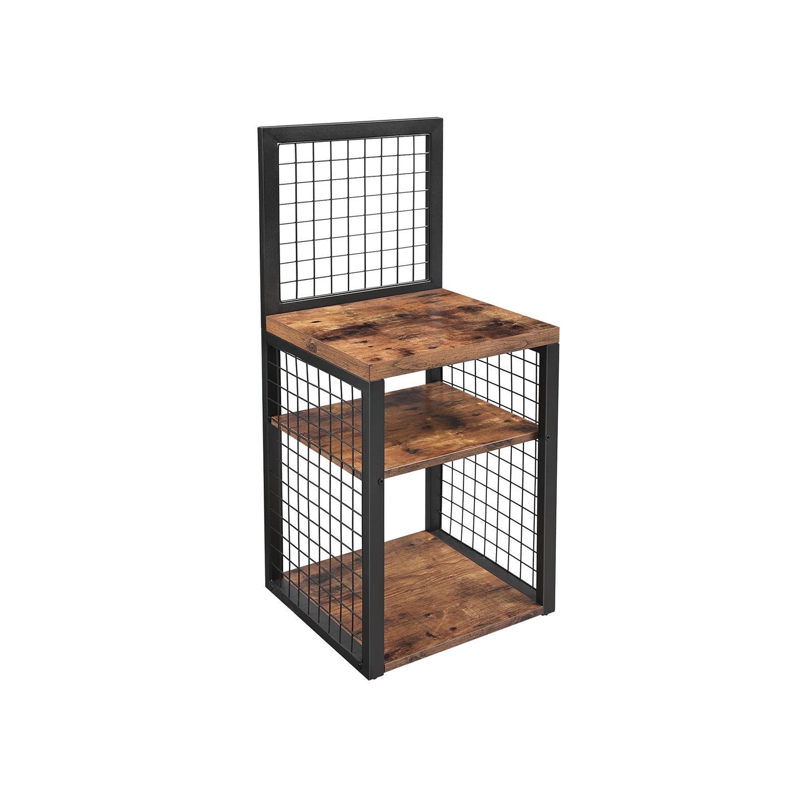 VASAGLE 2 Tier Side Table with Storage Rack