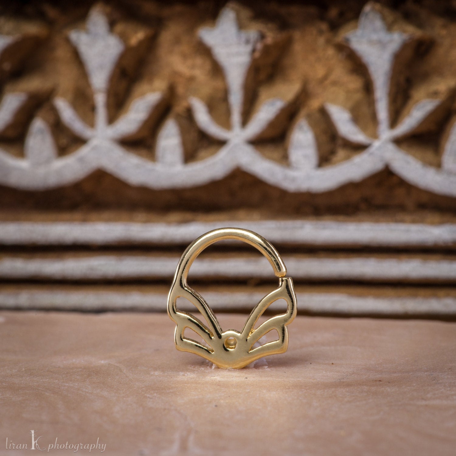 Indo Gold Plated Septum Ring