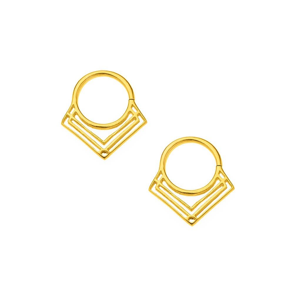 GEO 14K gold Earrings